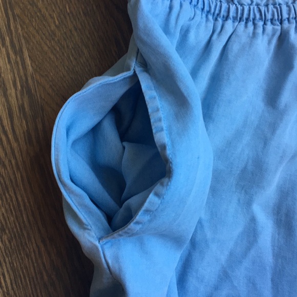 NWOT Chambray Sleeveless Pocket Dress, M - Picture 4 of 4